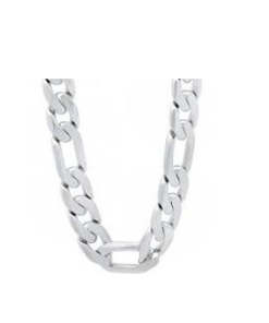 Cadena plata maciza 45cm.