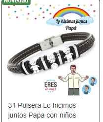Pulsera plata del papá