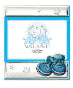 Marco plateado infantil botitas