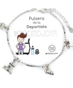 Pulsera plata de la deportista