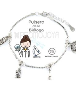Pulsera plata de la bióloga
