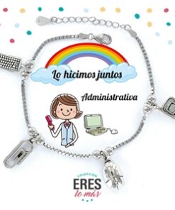 Pulsera plata de la administrativa