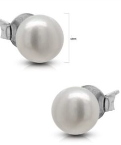 Pendiente perla cultivada 10mm.