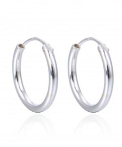 Pendientes plata aro 25 mm.