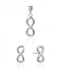 Conjunto Plata con infinito