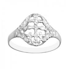 Anillo plata cruz de Caravaca