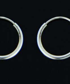 Pendientes aro lisos 14x1.2mm.