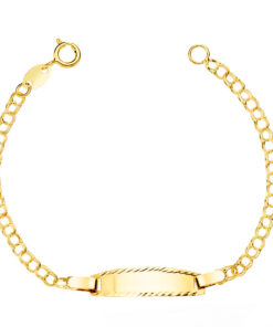 Esclava bebé eslabón húngaro. Oro 18 kilates 