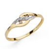 Anillo de oro con circonitas
