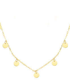 Gargantilla oro ley circulos