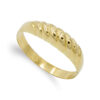Anillo oro labrado liso