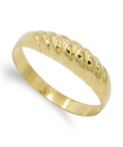 Anillo oro labrado liso