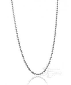Cadena plata bolas 50 cm.