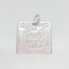 Colgante cuadrado plata kitty