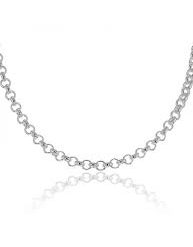 Cadena plata roló 60cm.