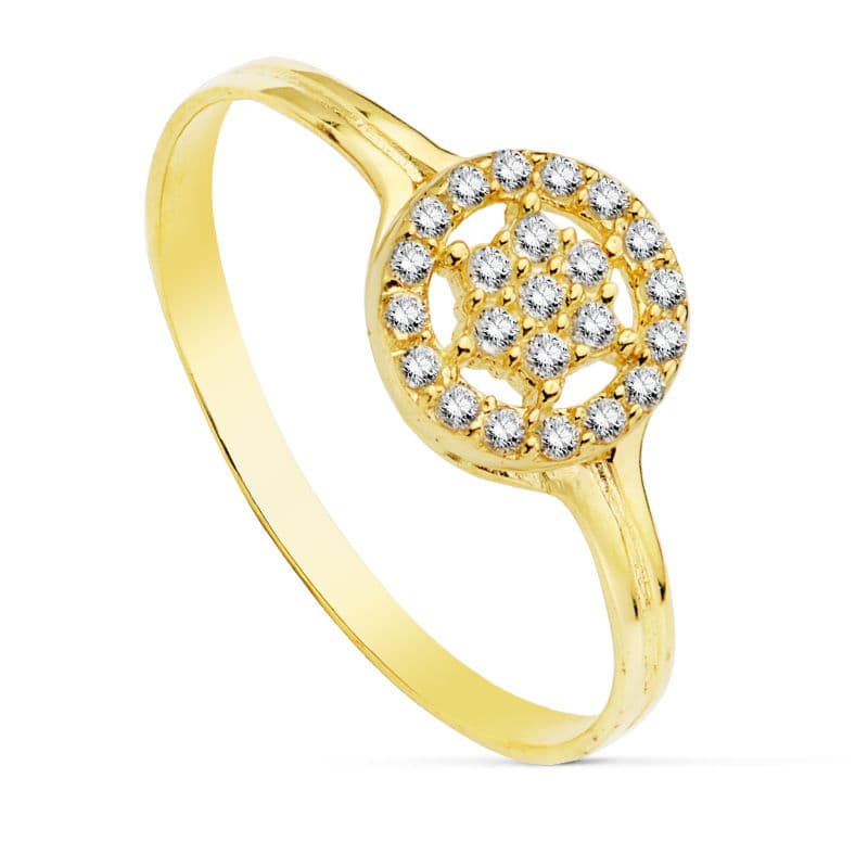 Juego comunión oro con circonitas - Imagen 3