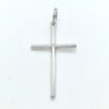 Cruz plata palo redondo