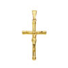 Cruz oro amarillo con Cristo