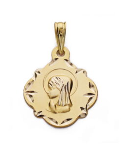 Medalla Virgen niña 9quilates