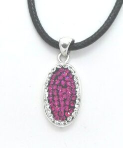 Colgante plata piedras swarovski