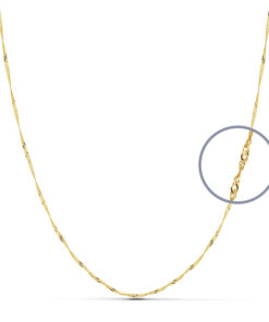 Cadena de oro Singapur 40cm.