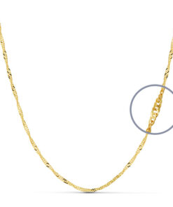 Cadena oro Singapur 50cm.