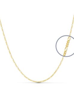 Cadena oro 3x1 50cm.