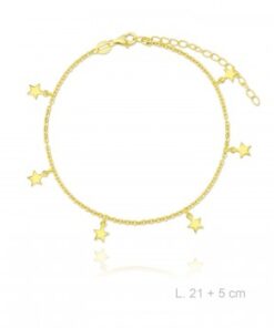 Tobillera plata de ley chapada