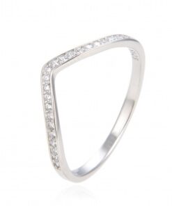 Anillo plata pico con circonitas
