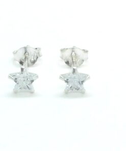 Pendiente estrella con circonita