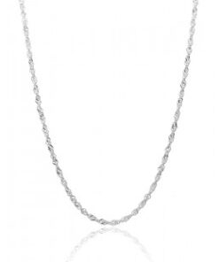 Cadena plata Singapur 40cm.