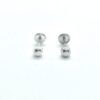 Pendientes plata bola 4mm.