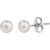 Pendientes perla cultivada 5mm.