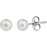 Pendientes perla cultivada 5mm.
