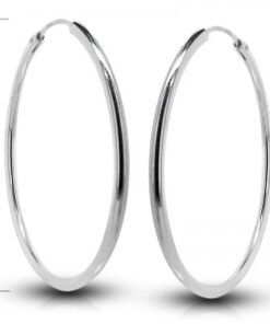 Pendientes aro tubo 40 mm.