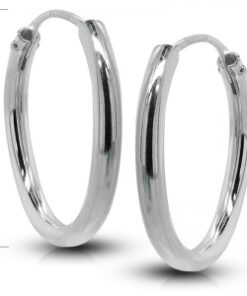 Pendiente plata aro 25x2mm