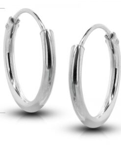 Pendientes plata aro 19 mm.