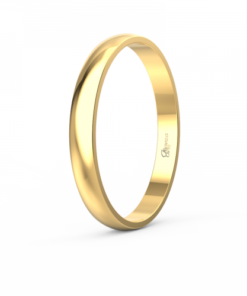Alianza boda oro lisa 2.5mm