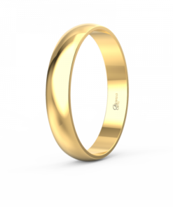 Alianza boda lisa oro amarillo18 kilates 3.5 mm.