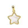 Colgante mujer estrella nácar oro 18 k