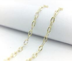 Cadena oro brillante 50cm.