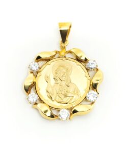 Medalla oro corazón de Jesús