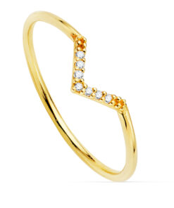 Anillo oro con 7 diamantes