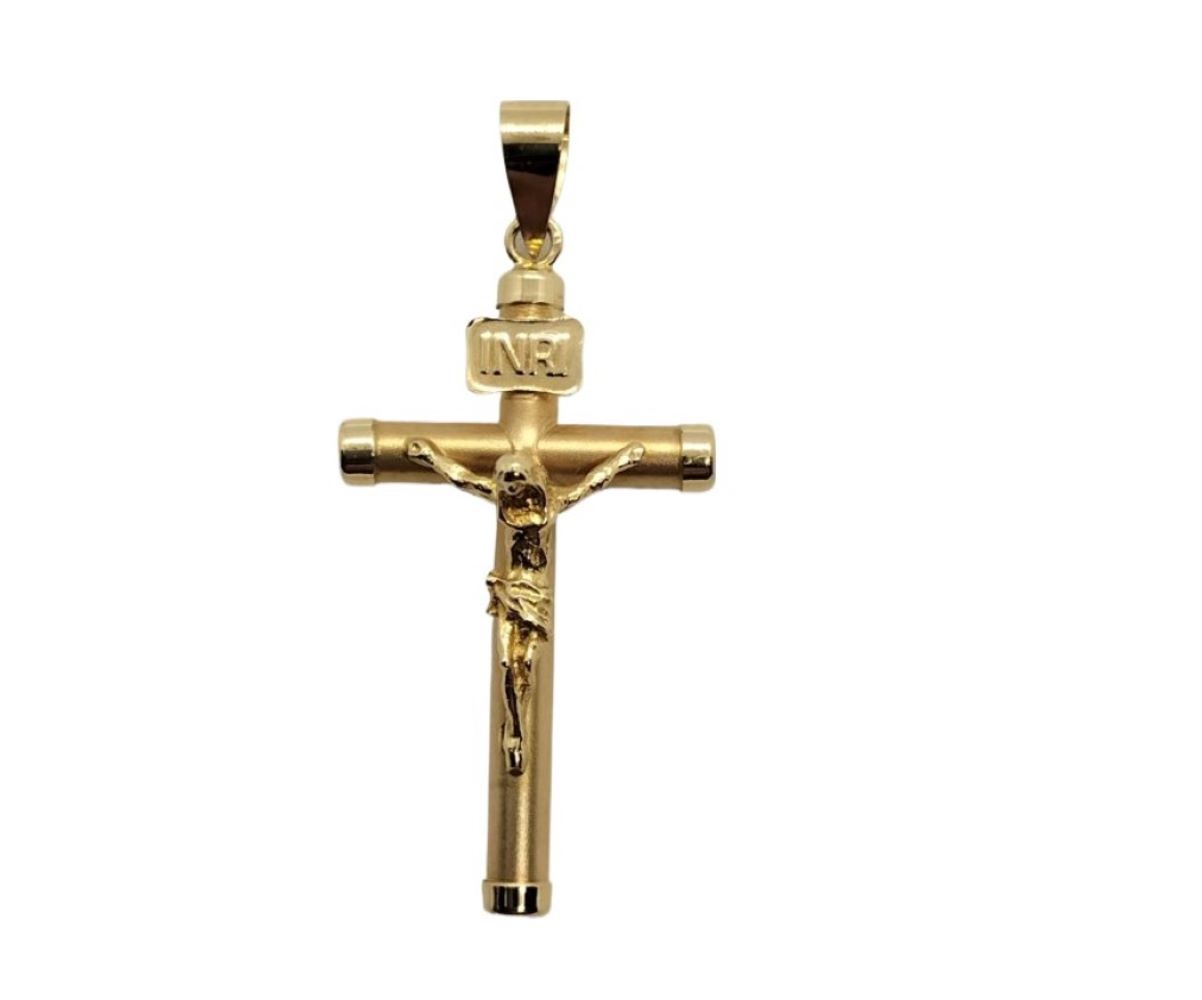 Cruz oro con Cristo - Imagen 3