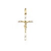 Cruz oro bicolor cristo