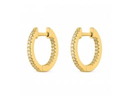 Pendientes plata chapada con circonitas