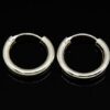Pendientes aro plata 18x3mm.