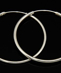 Pendientes aro plata 60mm.