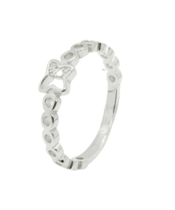 Anillo plata mariposa piedras