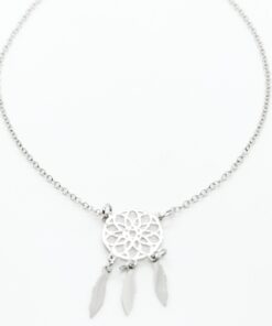 Gargantilla plata atrapa sueños